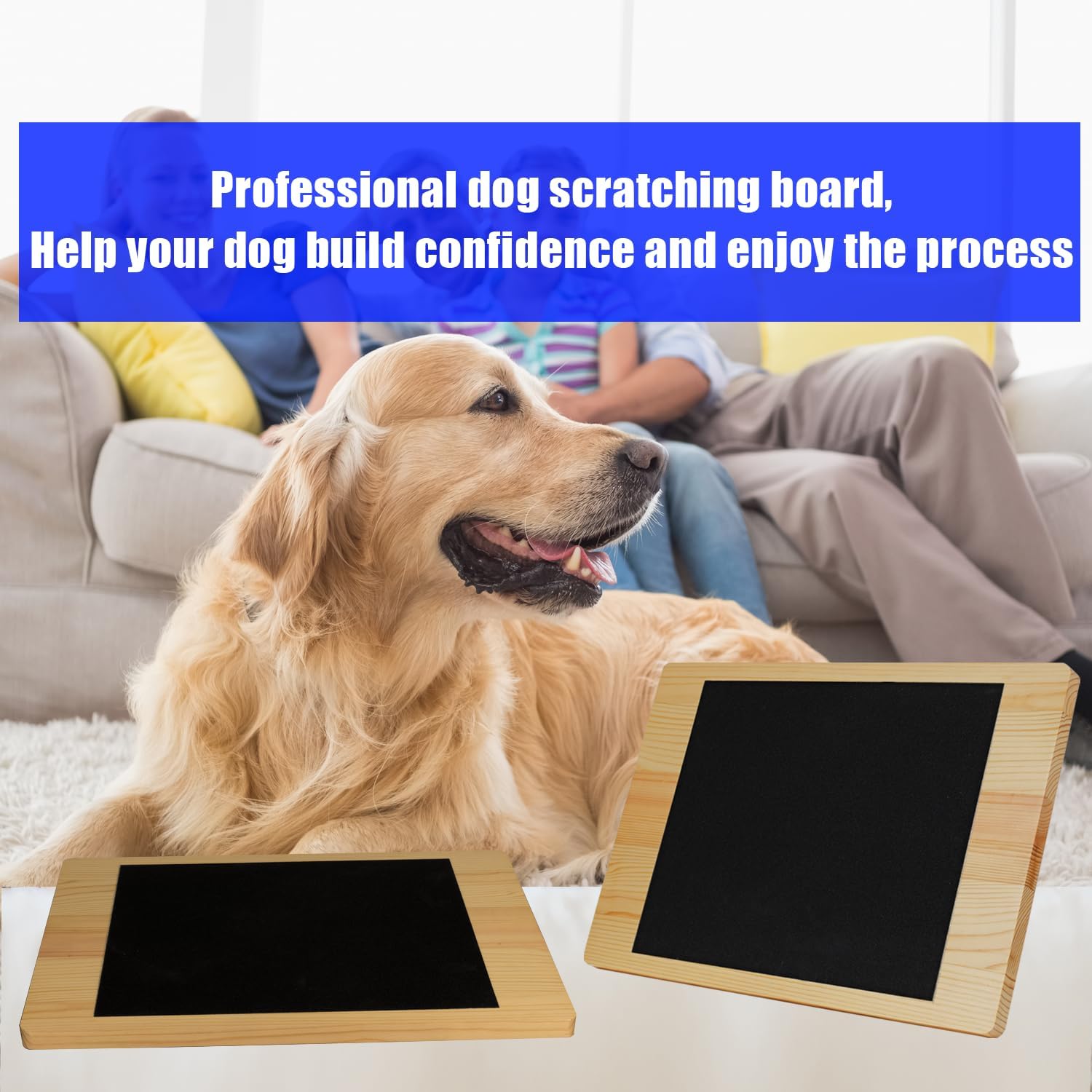 Dog Nail Scraper, Dog Nail File, Dog Nail Grinder,pet Nail Trimmer Tool More Convenient, with 2 Piece of Sandpaper Instead,Wooden Without Treat Box (Blcak)