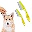 Pet Grooming Comb, Multifunctional Pet Hair Comb Flea and Tear Stain Removal, Dog Face Combs, Flea Comb for Dogs, Removes Crust, Mucus, Stain Combs for Grooming and Dehairing Face and Paws (Blue)