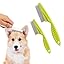 Pet Grooming Comb, Multifunctional Pet Hair Comb Flea and Tear Stain Removal, Dog Face Combs, Flea Comb for Dogs, Removes Crust, Mucus, Stain Combs for Grooming and Dehairing Face and Paws (Blue)