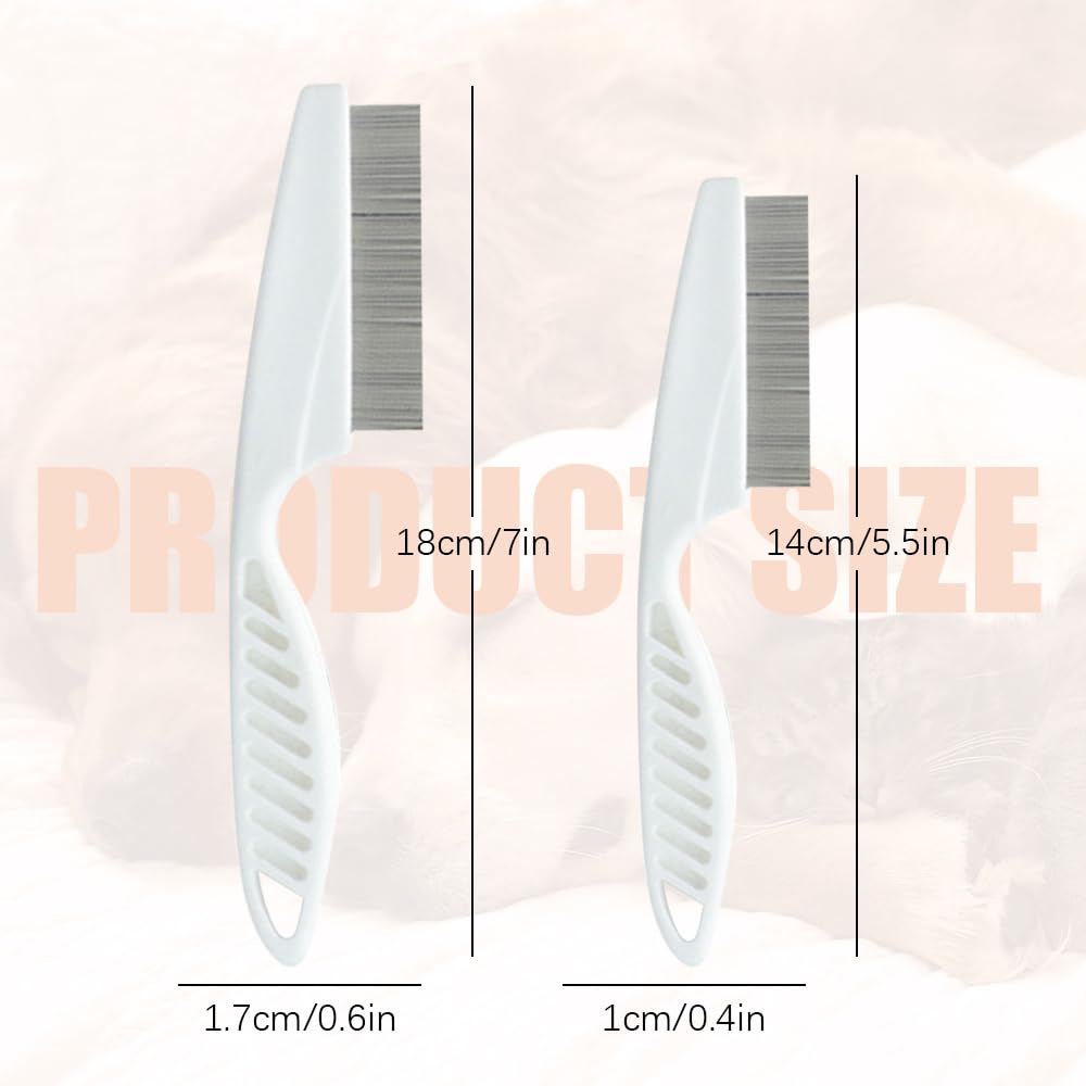 Pet Grooming Comb, Multifunctional Pet Hair Comb Flea and Tear Stain Removal, Dog Face Combs, Flea Comb for Dogs, Removes Crust, Mucus, Stain Combs for Grooming and Dehairing Face and Paws (Blue)