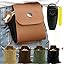 Dog Treat Pouch with Training Clicker & Whistle - Stylish & Portable Large-Capacity Foldable Pet Training Pouch with Wlastic Belt for Outdoor Use/Pet Training (Brown)