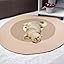 Premium Cotton Rope Area Rug for Cats, Cat Scratching Rug, Washable Round Vintage Reversible Woven Tassel Rugs, Wear-Resistant and Scratch-Resistant, Multiple Sizes (A#,40in)