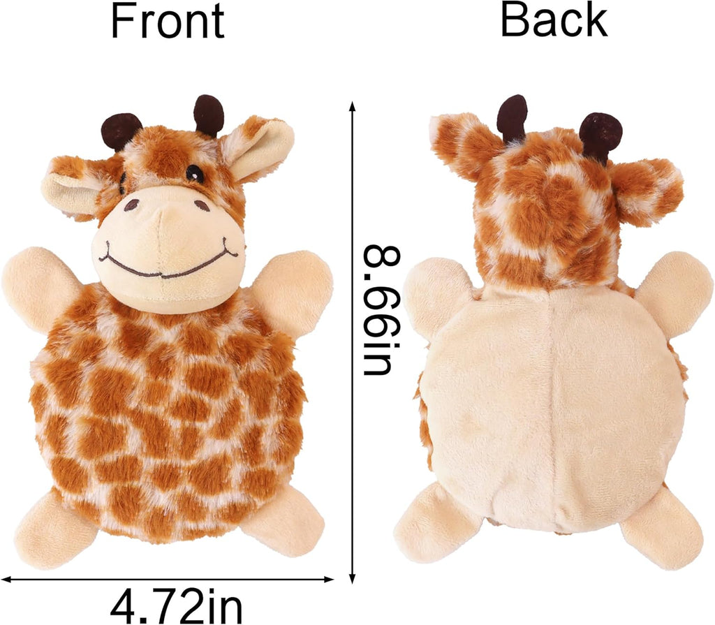 Upgraded Tough Squeaky Dog Toy for Aggressive Chewers, Ultra-Durable Plush Animals with Natural Materials, Interactive Crinkle Sound to Relieve Boredom for Medium Large Dogs